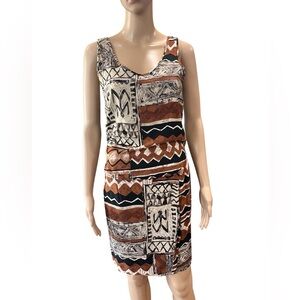 Western tribal Santa Fe Francine Browner tank wrap skirt set 2 pc
